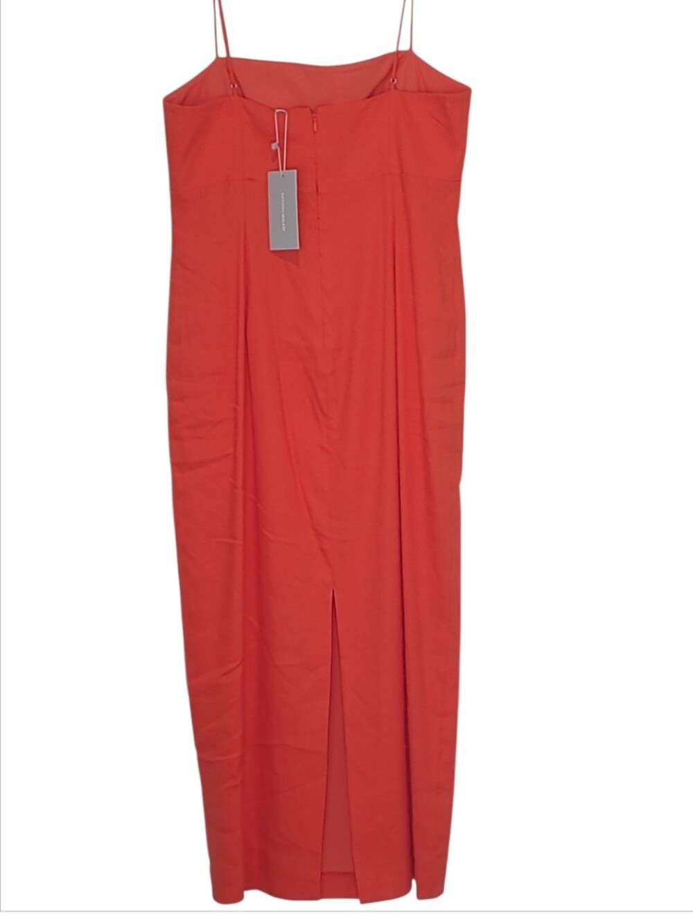 Antonio Melani Dottie Textured Linen Square Neck Midi Dress 10 NWT - Picture 4 of 12